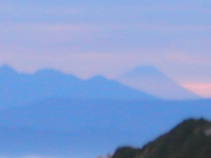 写真：富士山だ！