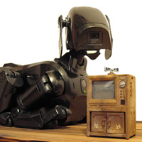 この子はうちのAIBOです。もちろん言語能力はありません。写真は今年の4月1日にアップした記事用です。クリックすると読むことができます